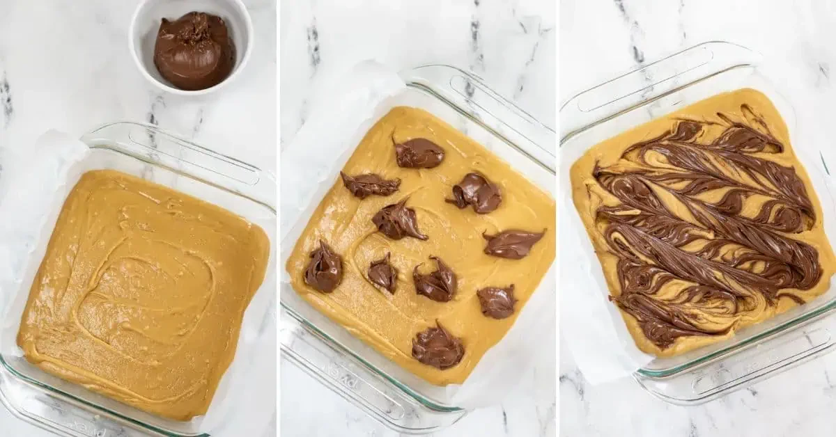 Nutella Brown Butter Blondies