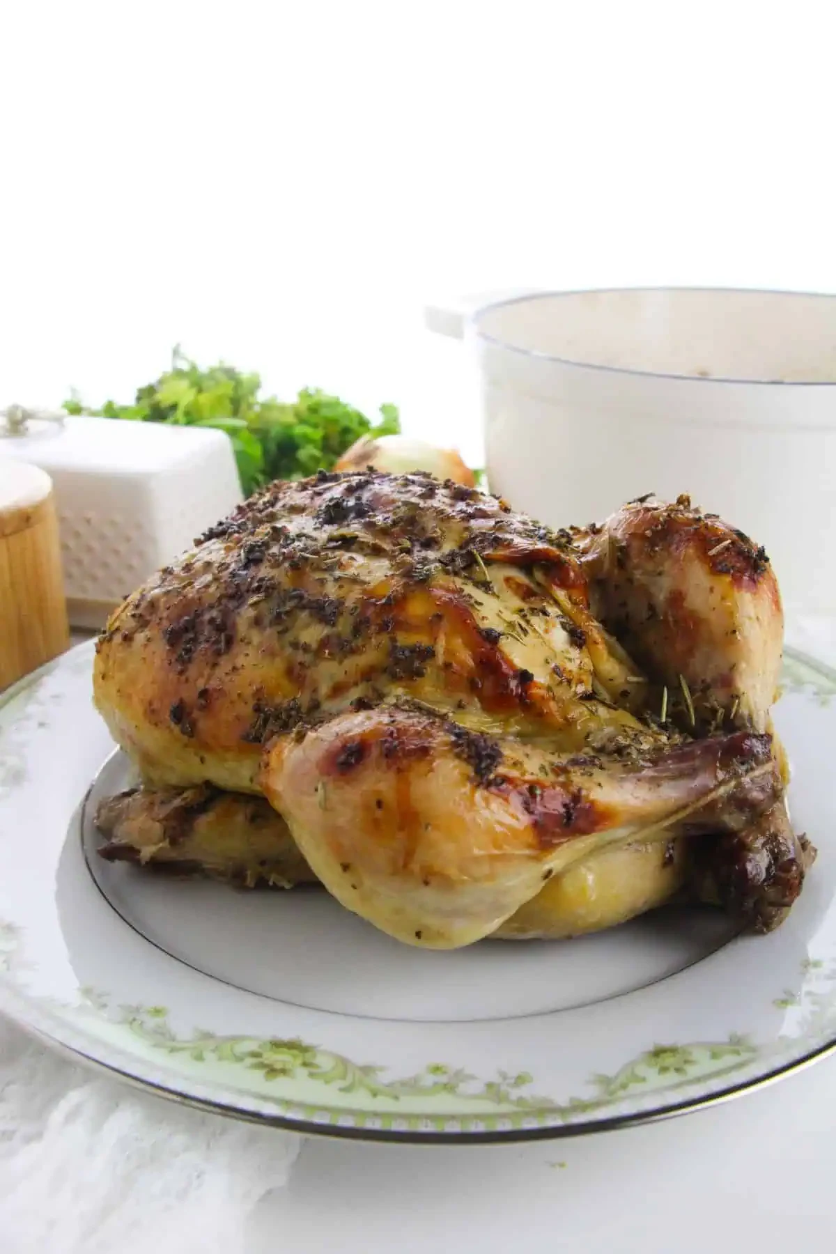 Dutch Oven Roasted Chicken