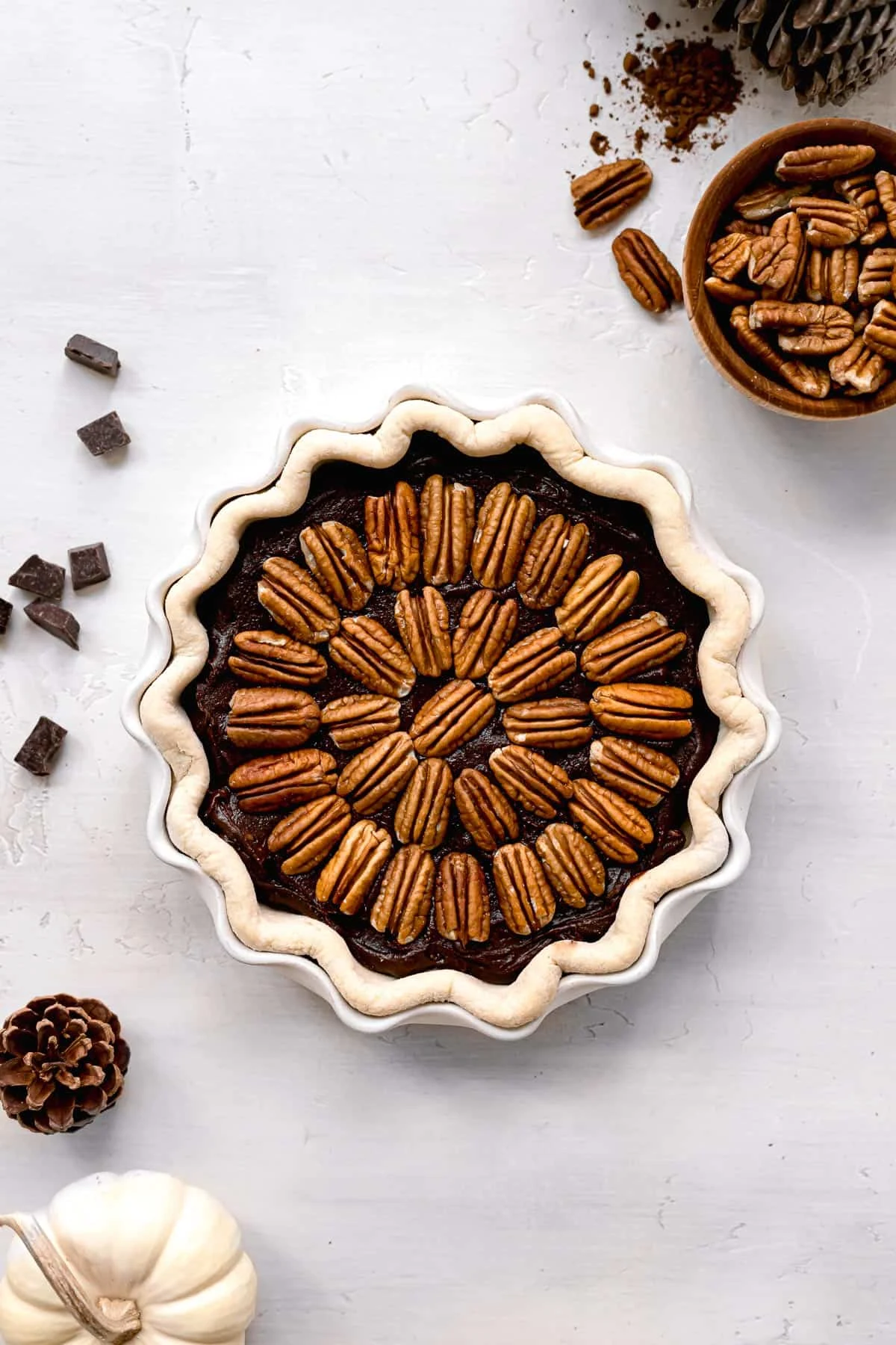 Pecan Brownie Pie