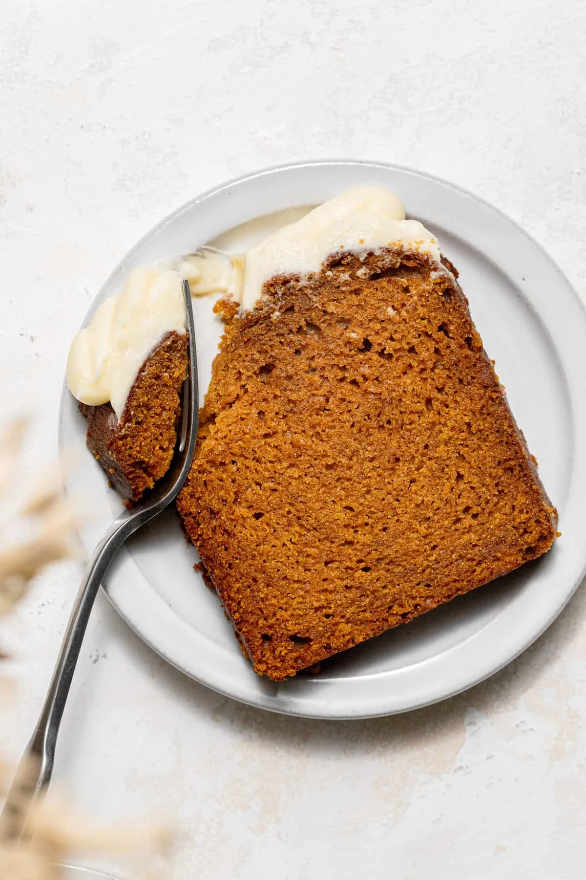 Pumpkin Bread with Cream Cheese Frosting