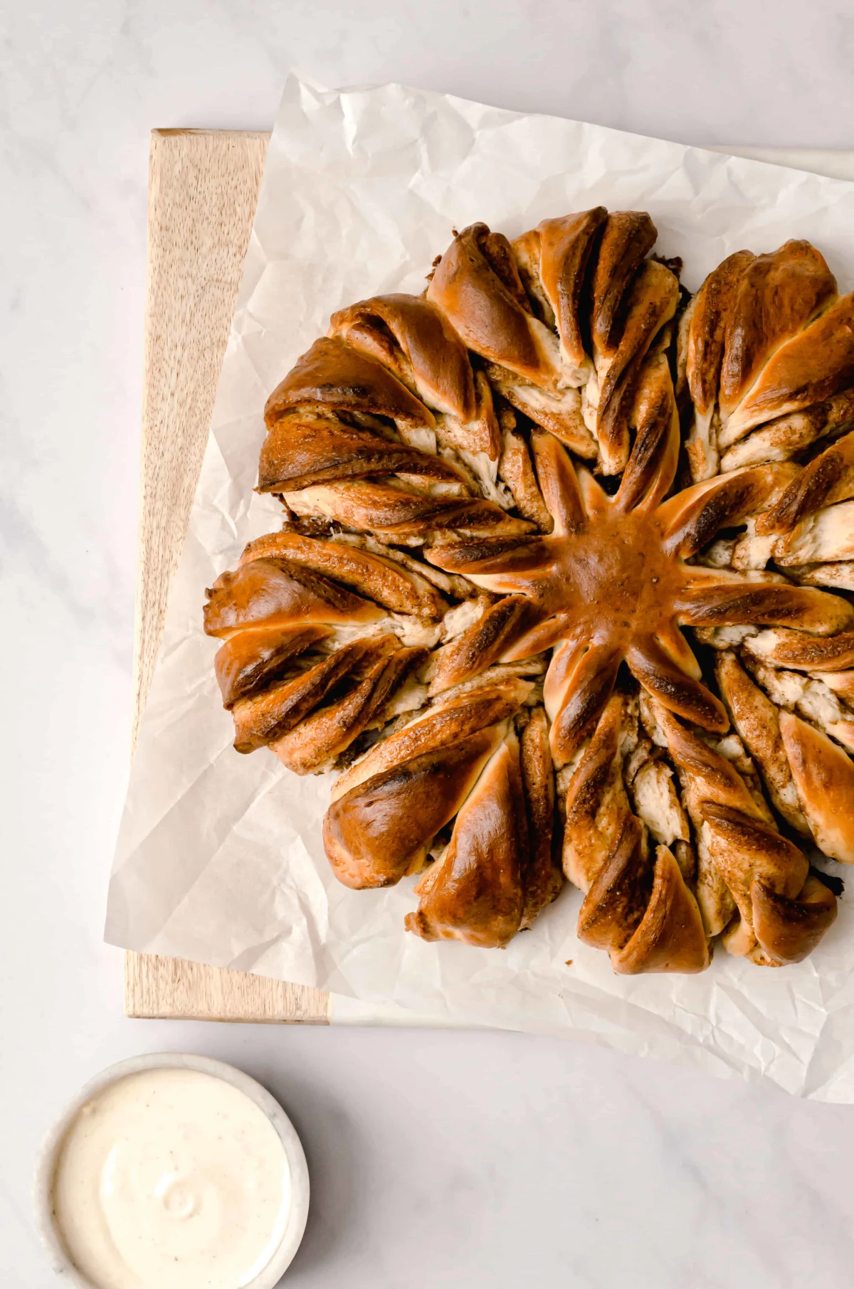 Overnight Buttermilk Cinnamon Star Bread