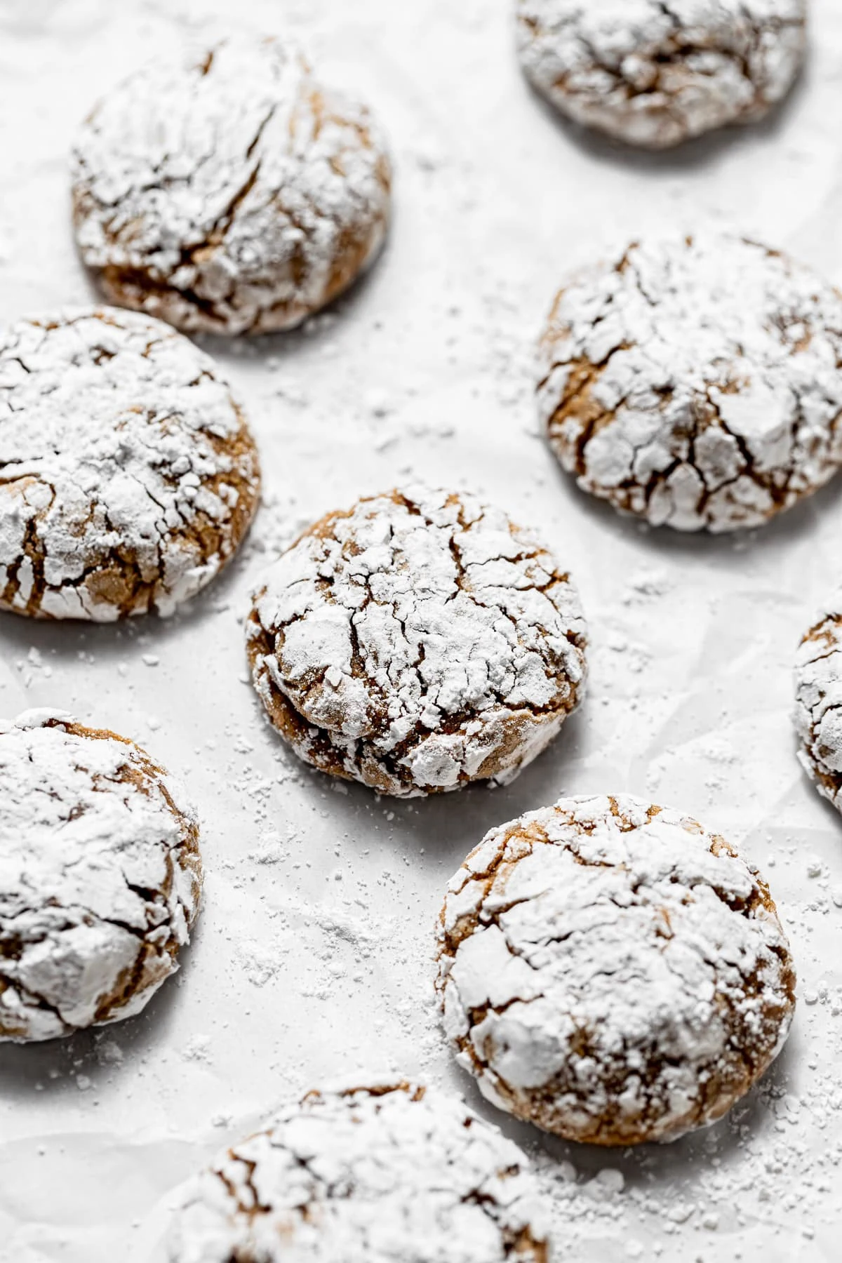 Ginger Molasses Crinkle Cookies