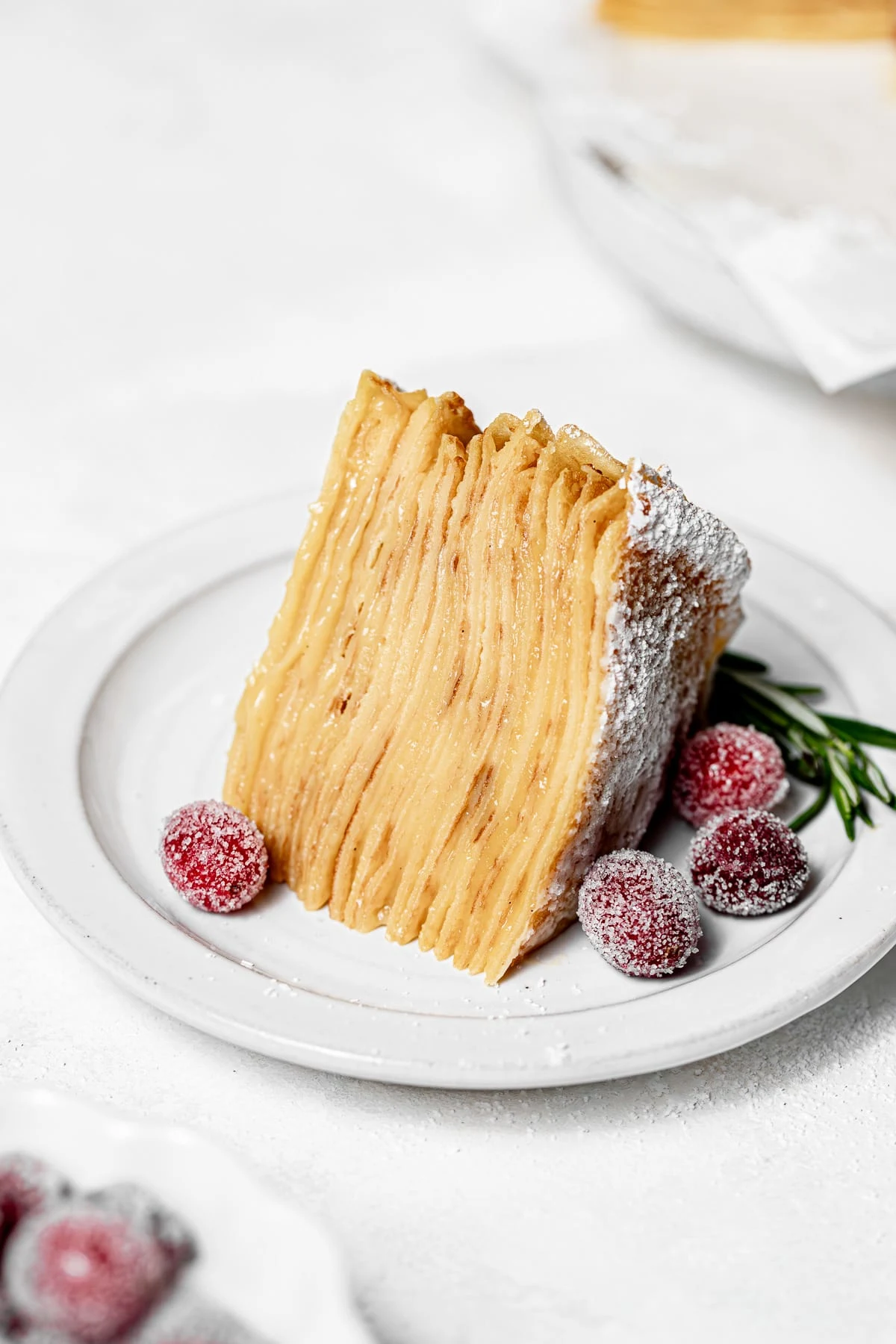 Maple Eggnog Crepe Cake