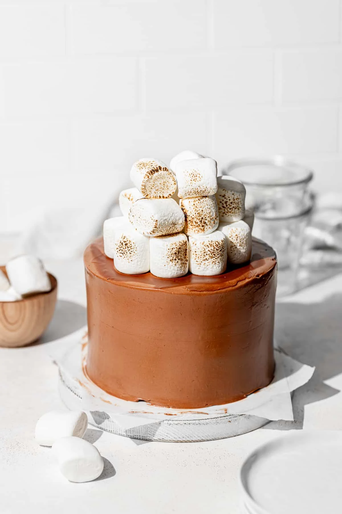 Graham Cracker S'mores Cake