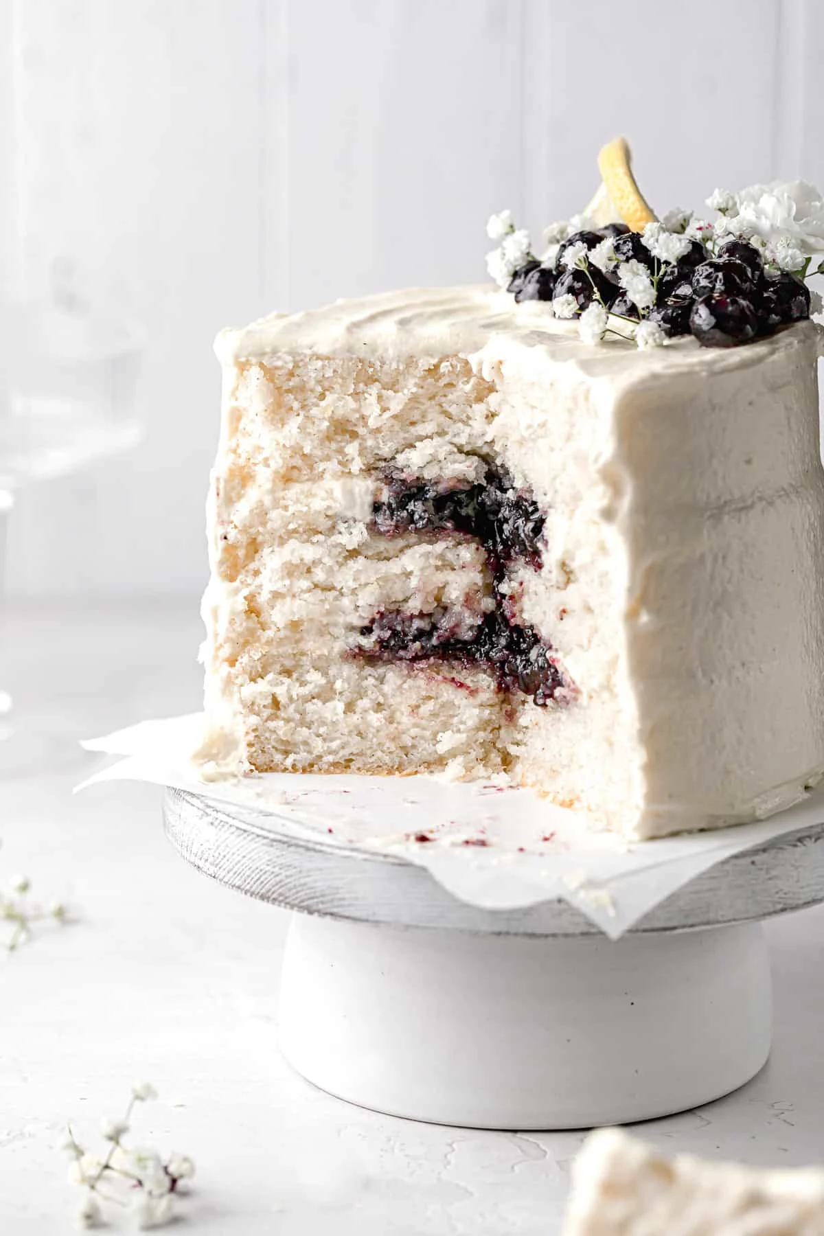 Lemon Blueberry Jam Cake