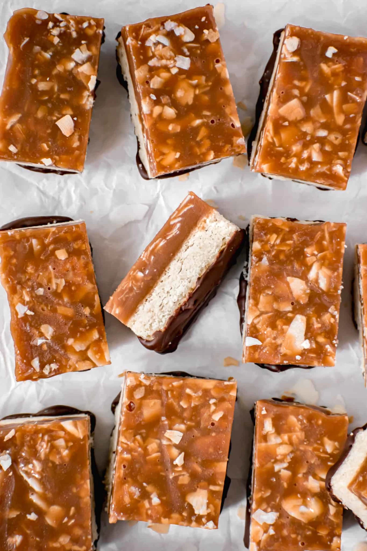 Homemade Samoa Bars