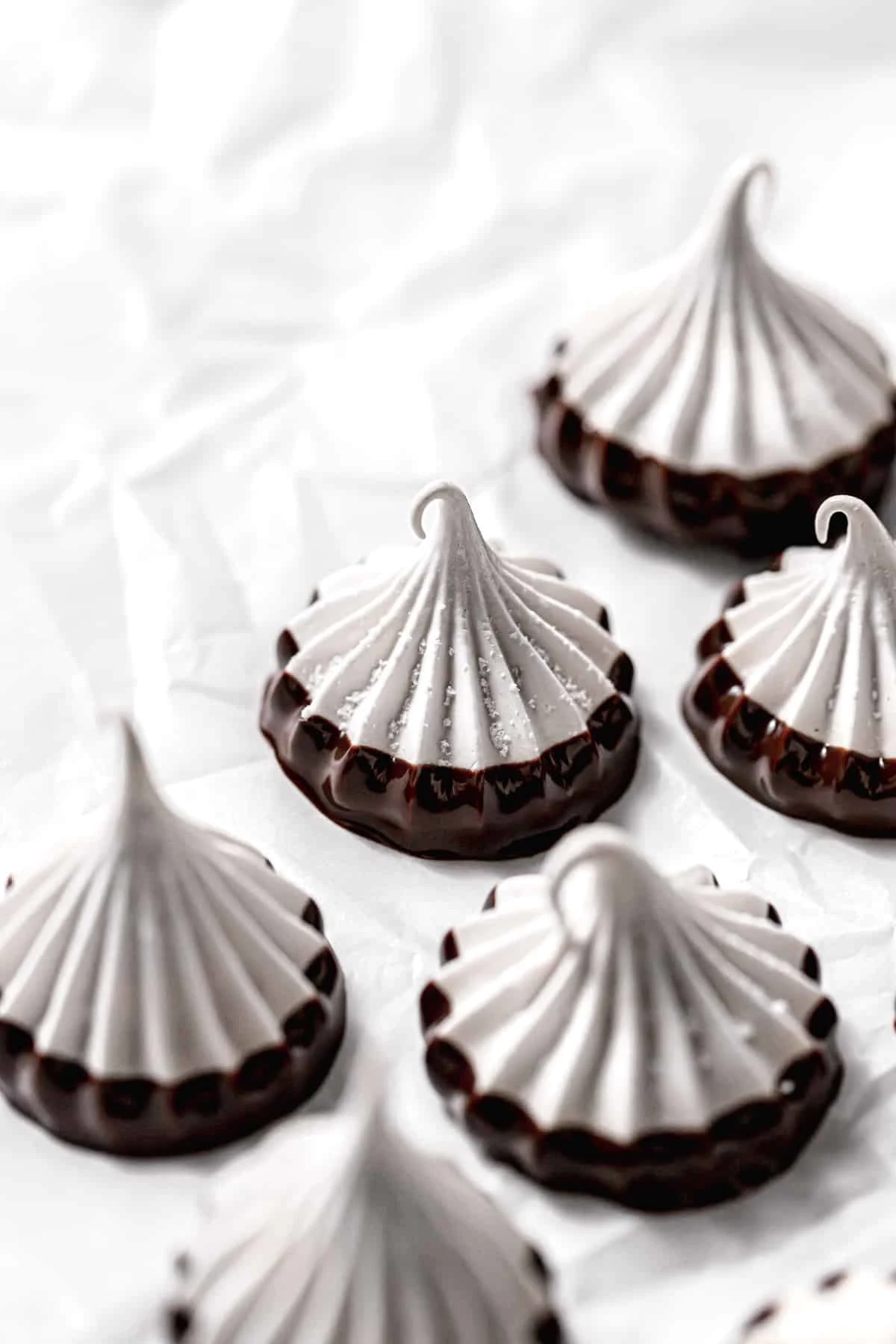 Chocolate Dipped Meringue Cookies