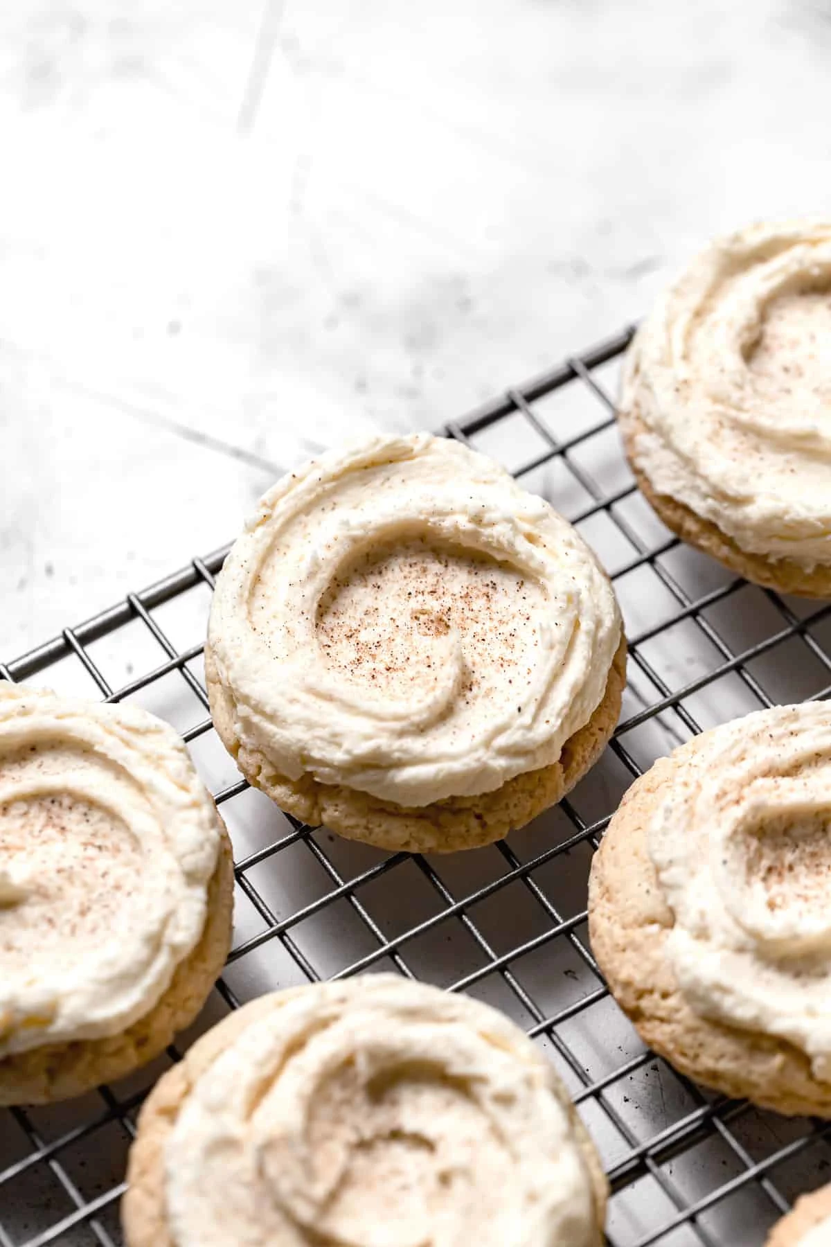 Frosted Eggnog Cookies