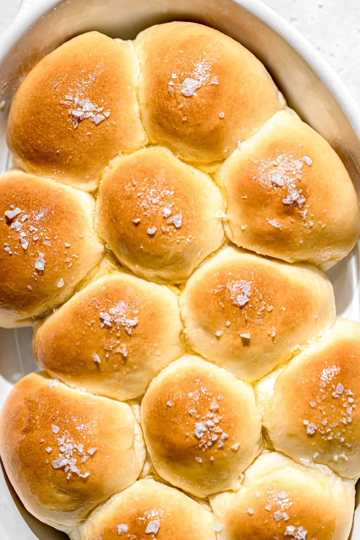 Salted Honey Milk Bread Rolls