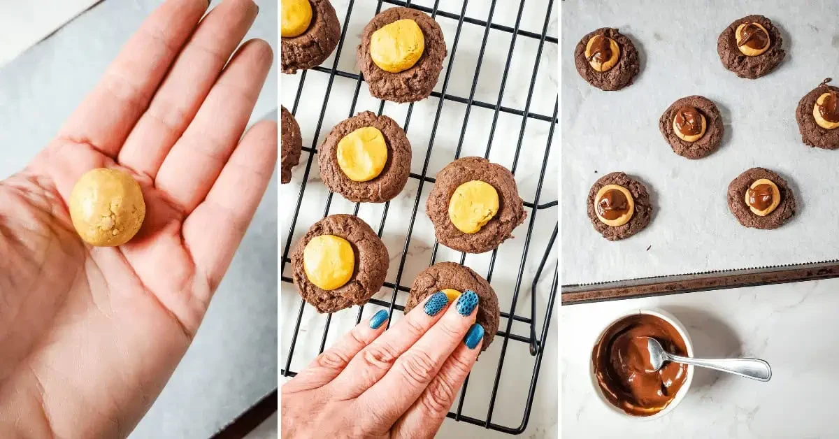 Buckeye Brownie Cookies