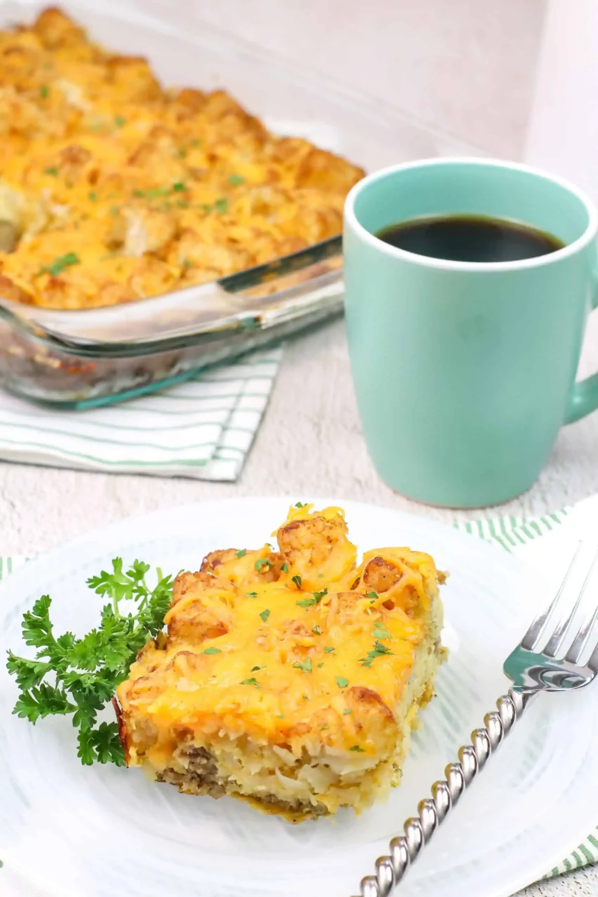 Tater Tot Sausage Breakfast Casserole