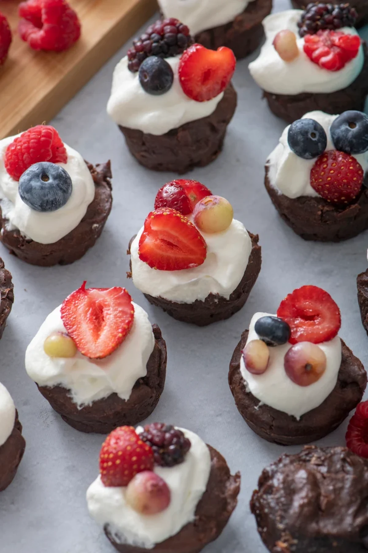 Whole Wheat Double Chocolate Brownie Bites