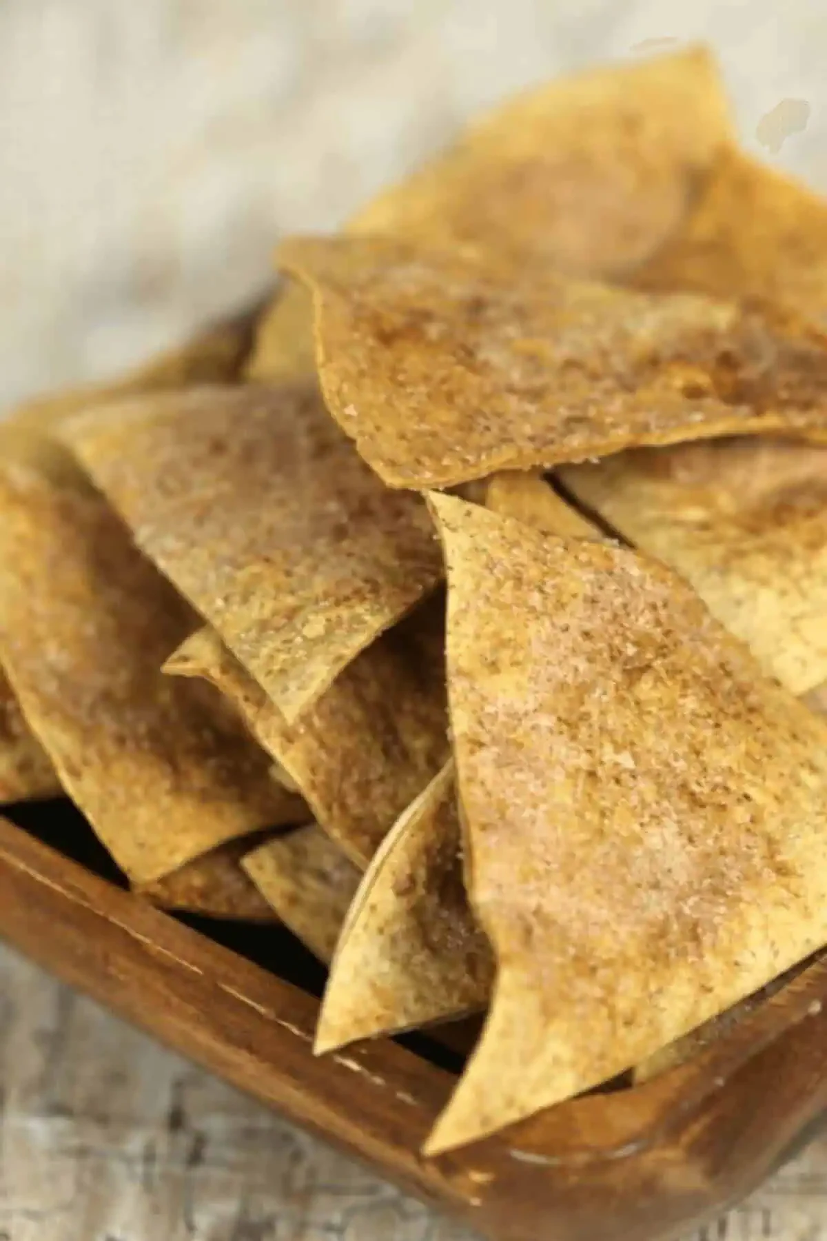 Baked Cinnamon Churro Chips