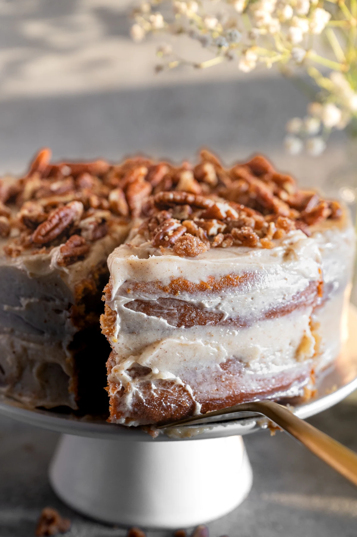 Moist Carrot Cake with Brown Butter Mascarpone Frosting