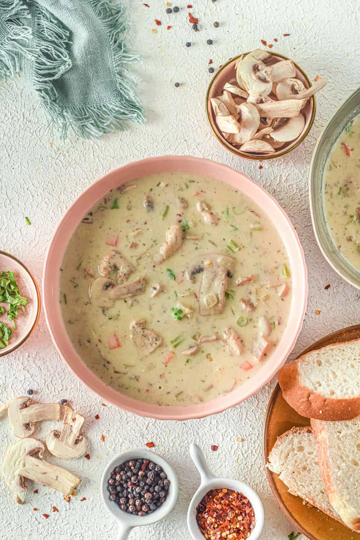 Creamy Chicken Mushroom Soup