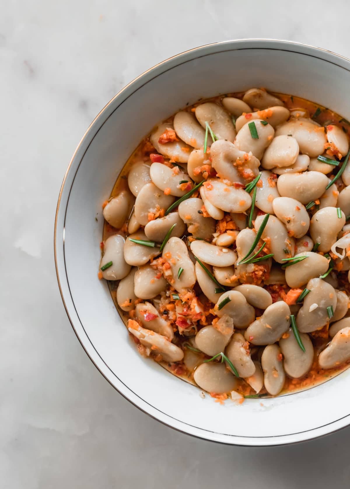 Marinated White Beans With Toast