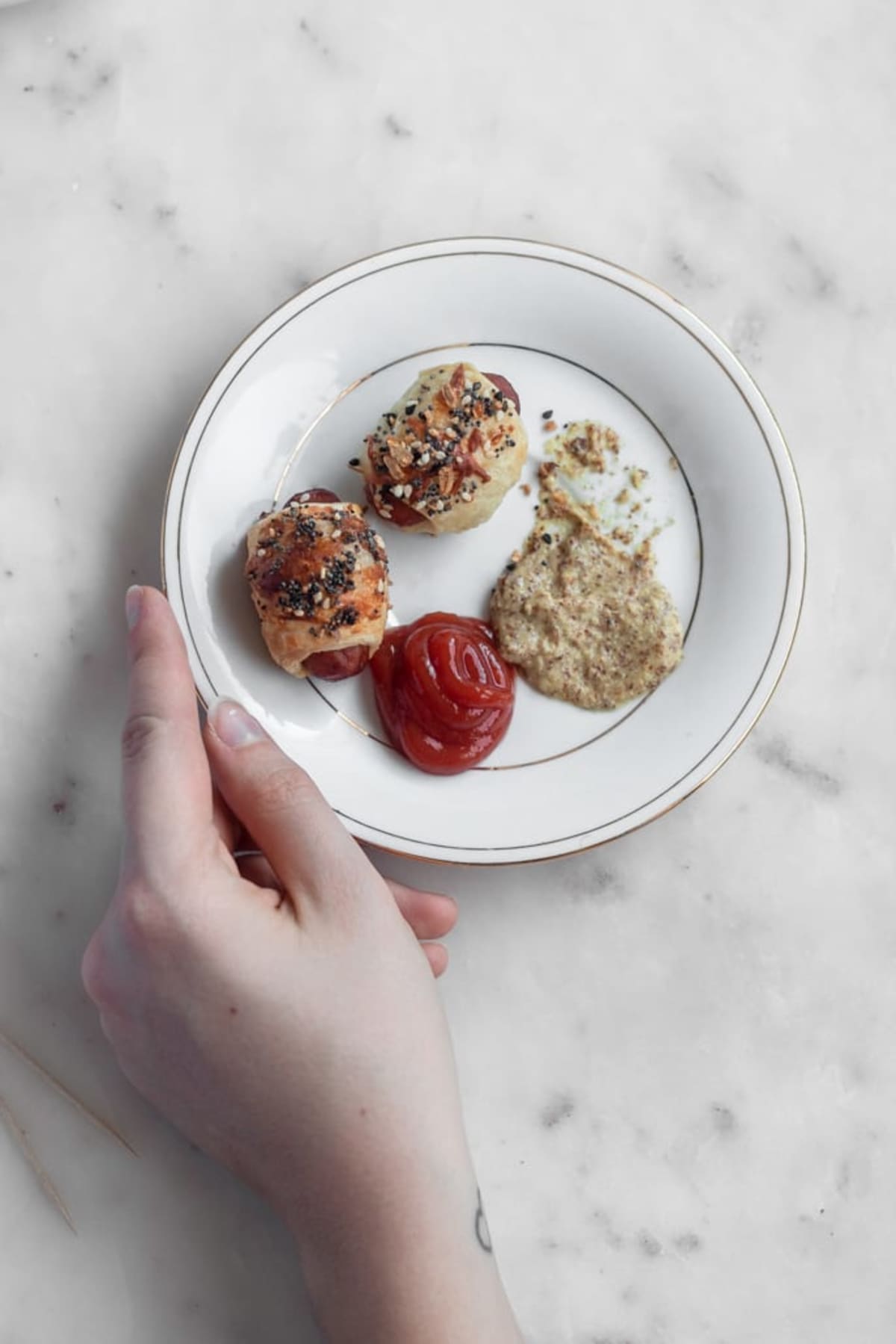 Pigs In A Blanket With Everything Seasoning & Parmesan