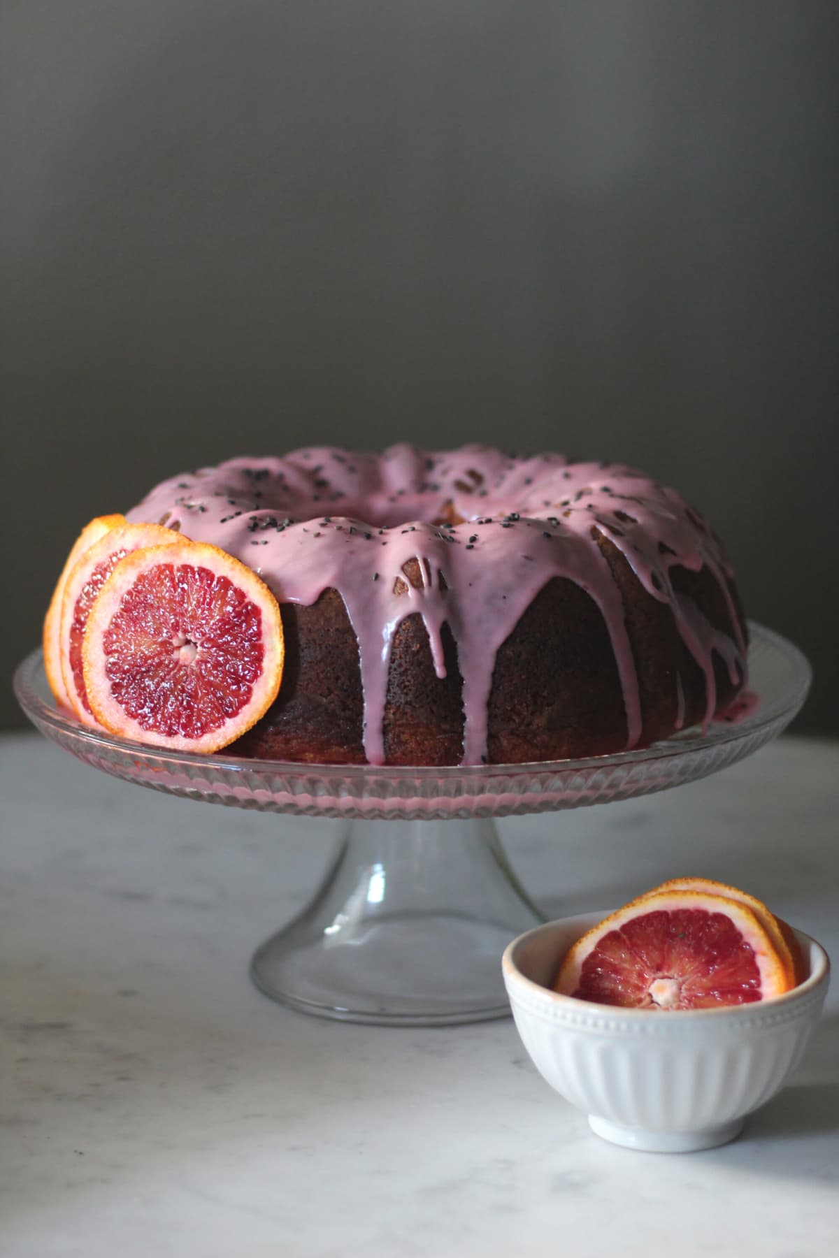 Black Sesame + Blood Orange Pound Cake