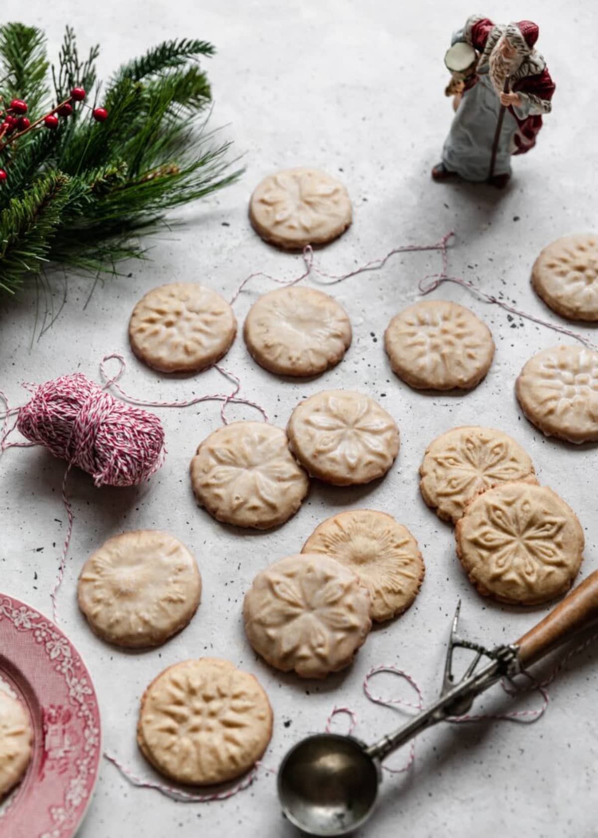 Eggnog Cookies With Boozy Glaze