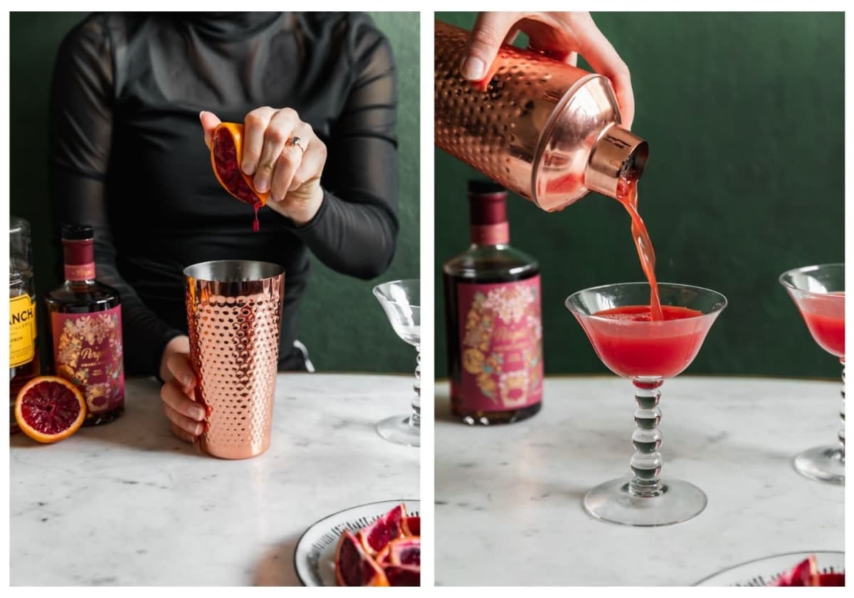 Blood Orange Bourbon Aperol Cocktail (A.K.A. The Crumpled Receipt)