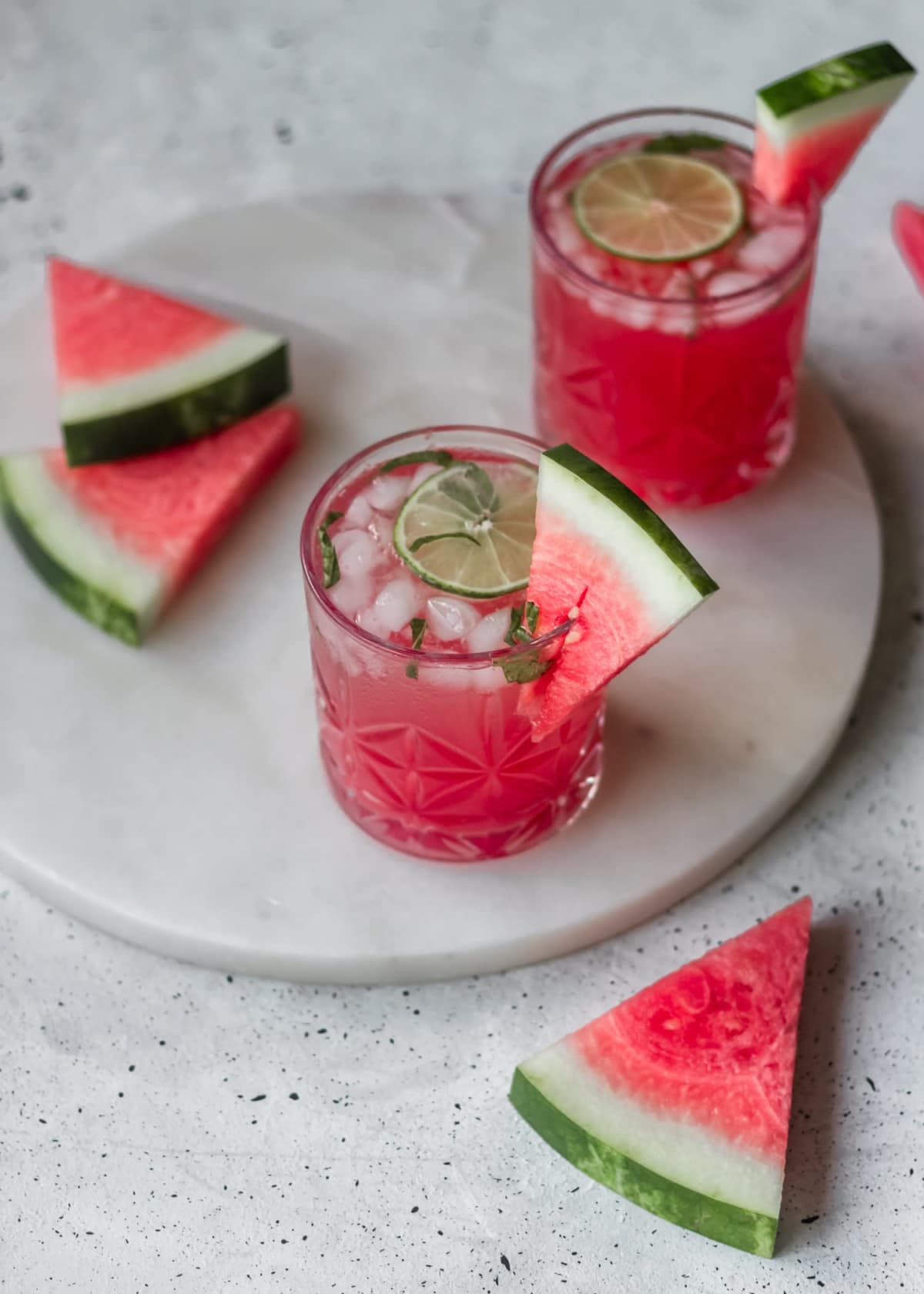Watermelon Gin Fizz With Mint