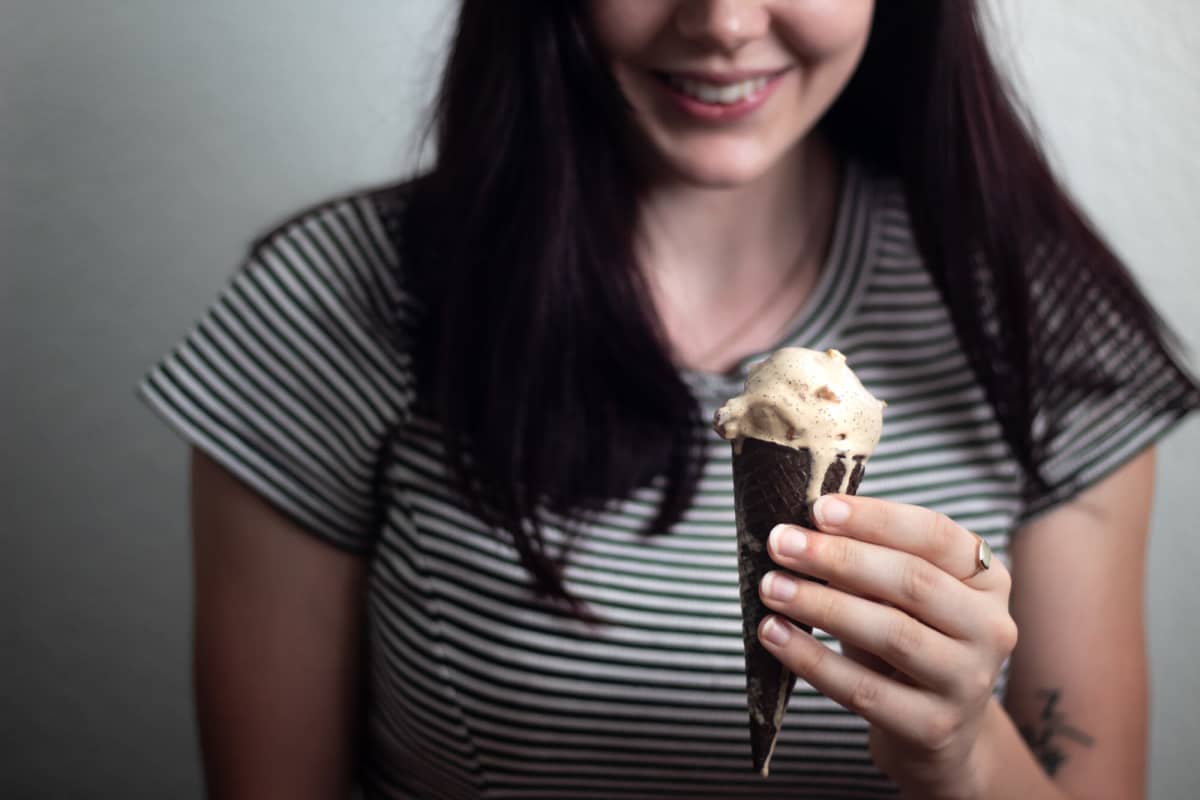 Coffee & Almond Ice Cream