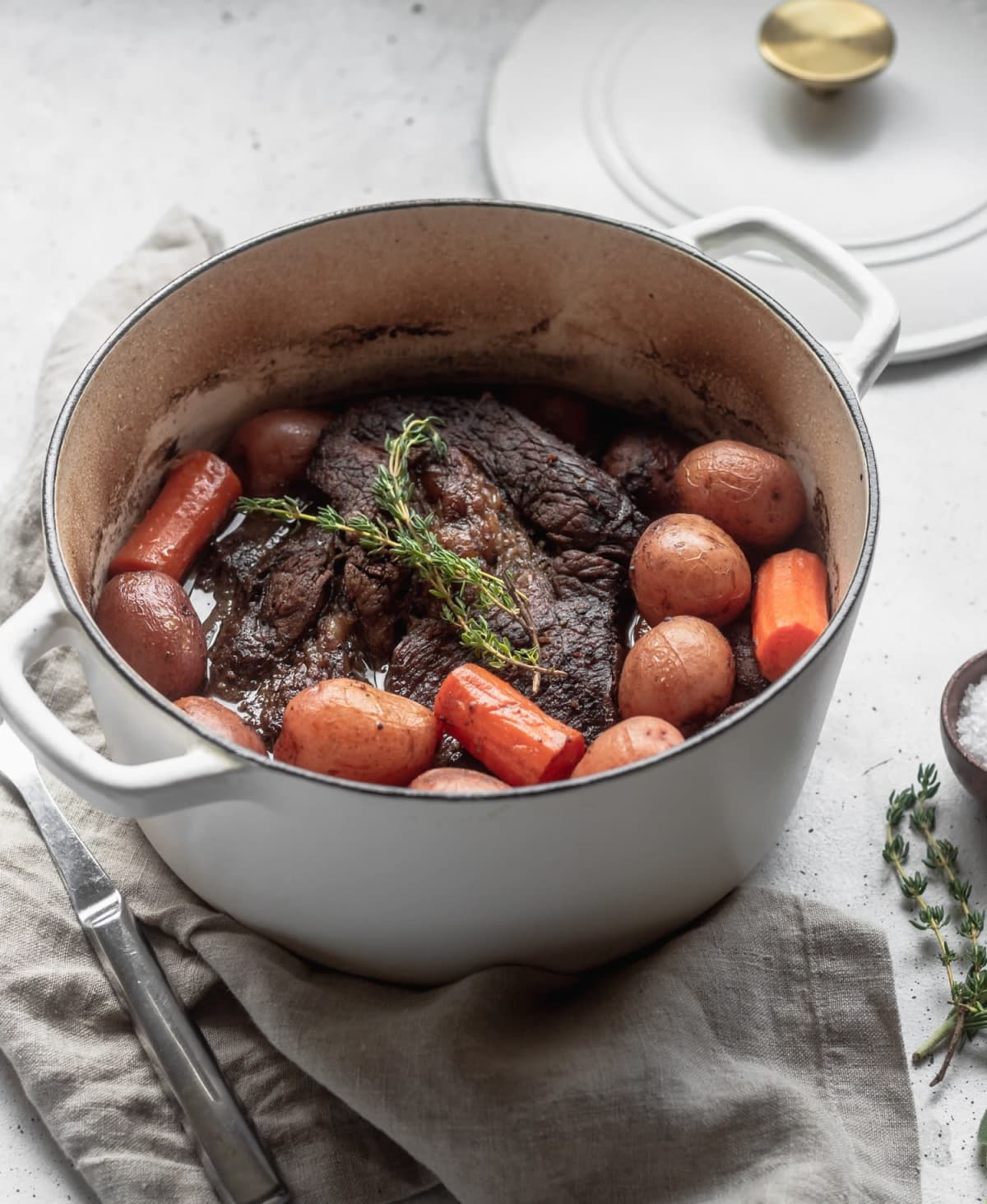 Pot Roast With Red Wine & Shallots (One-Pot)