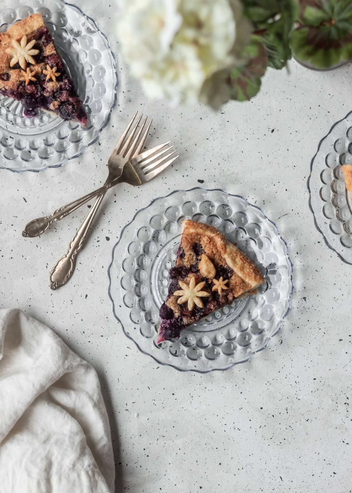 Blueberry Galette With Hazelnut Frangipane