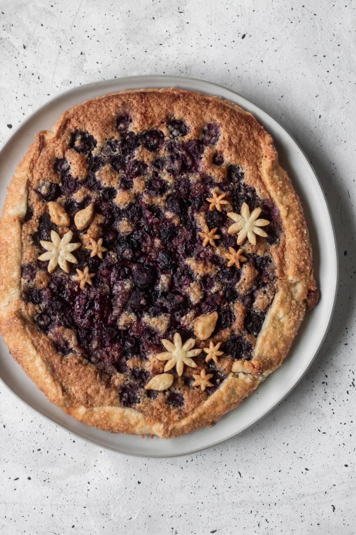 Blueberry Galette With Hazelnut Frangipane