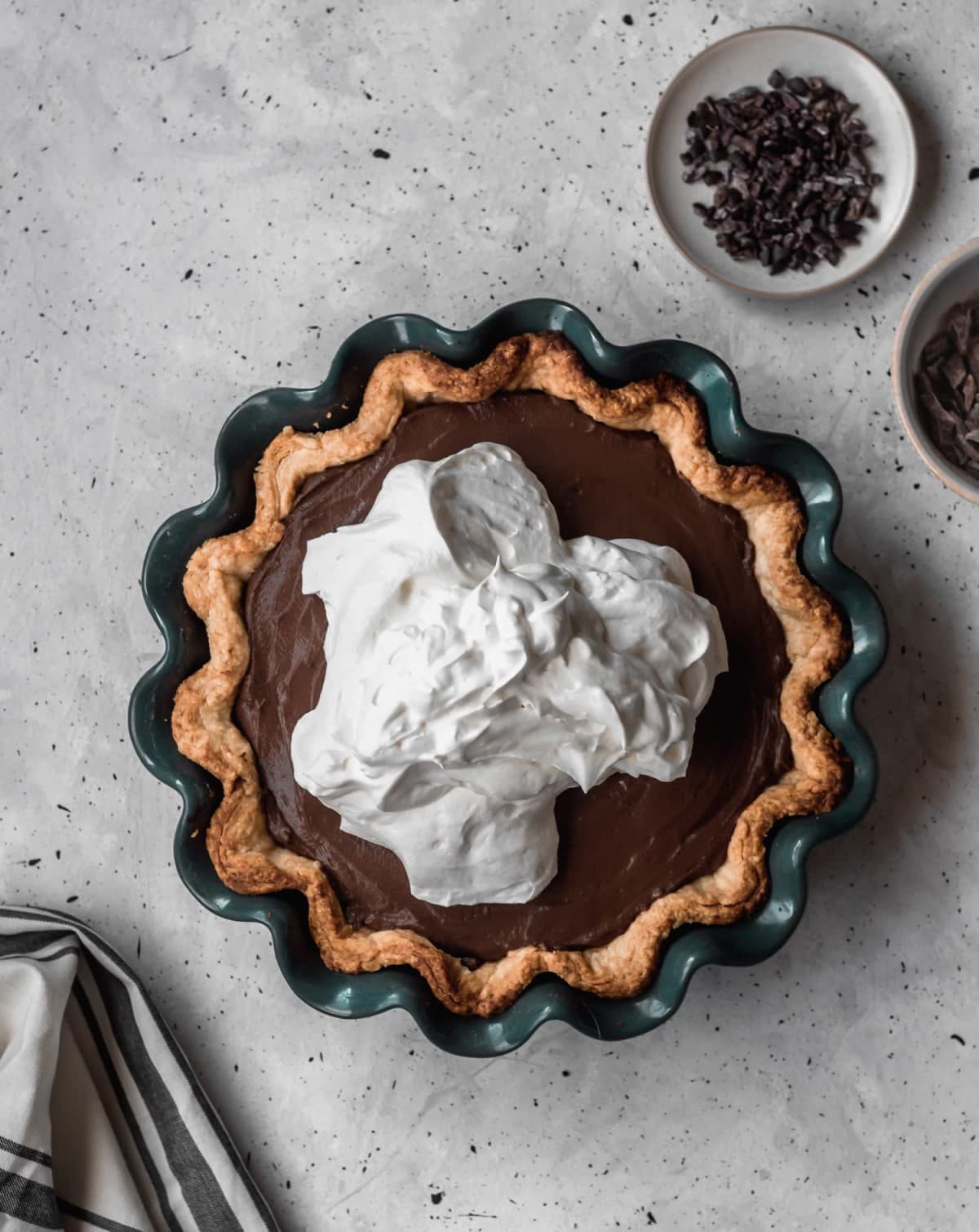Chocolate Cream Pie + Bourbon Butterscotch