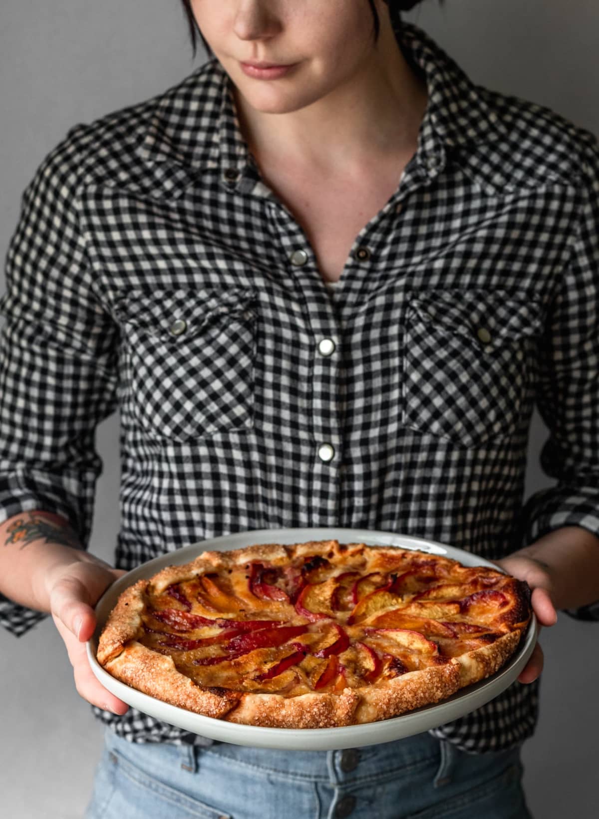 Nectarine Galette With Mascarpone Filling