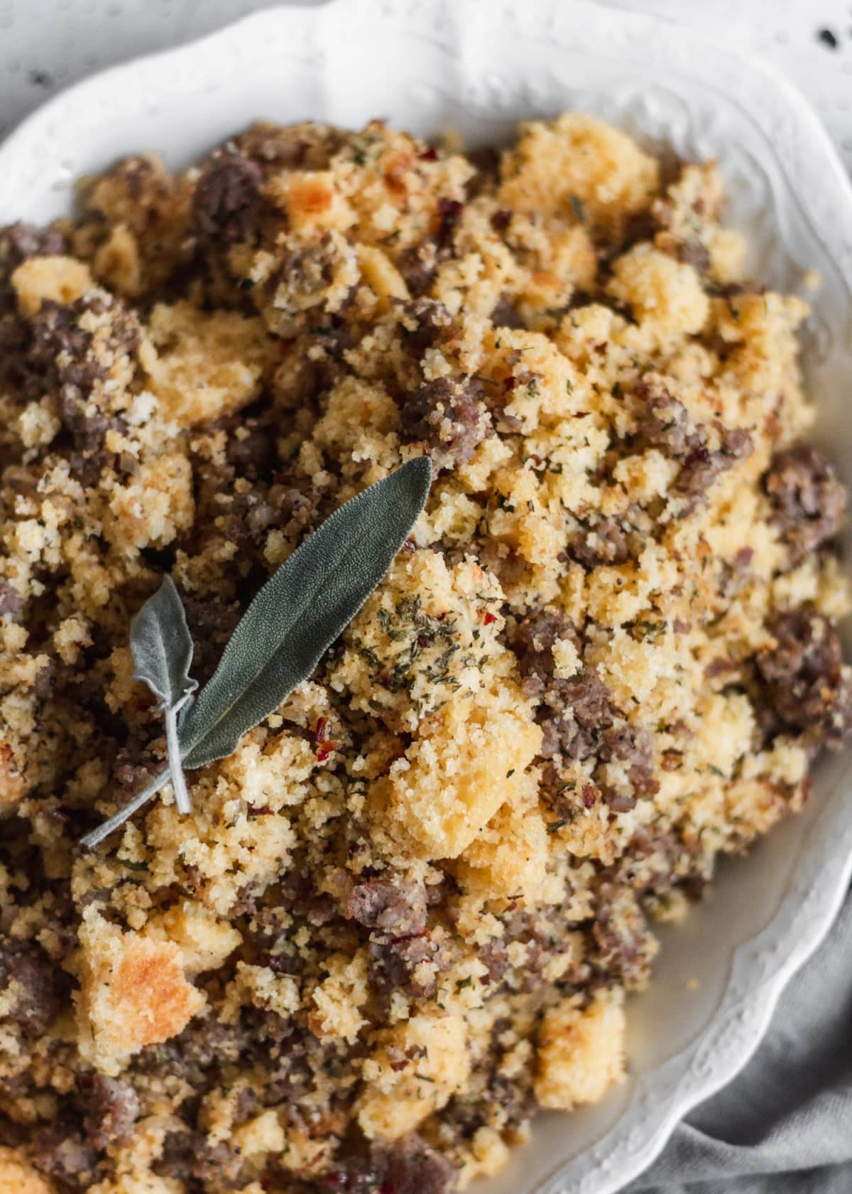 Cornbread Stuffing With Sausage & Sage