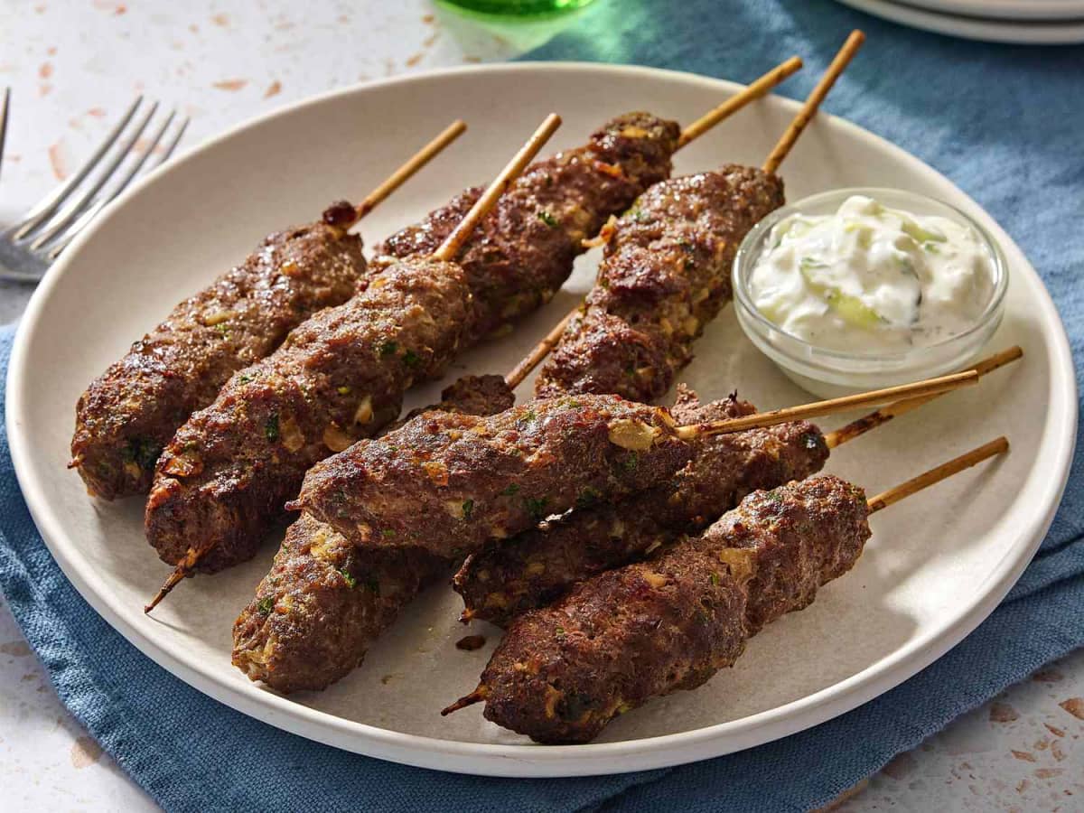 Air Fryer Beef Kofta Kebabs