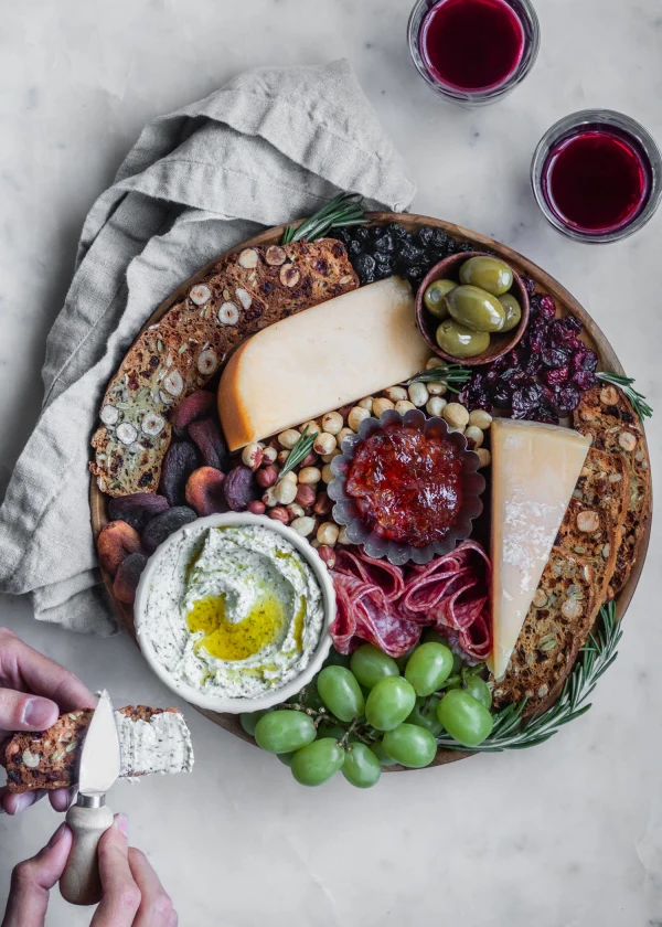 Homemade Fruit And Nut Crisps + Za’Atar Whipped Feta cover