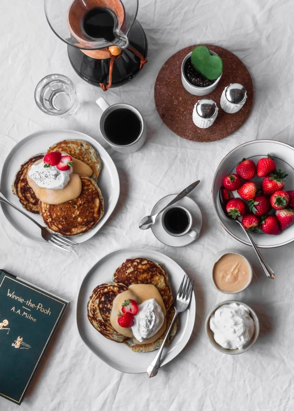 Poppy Seed Pancakes + Blood Orange Curd cover