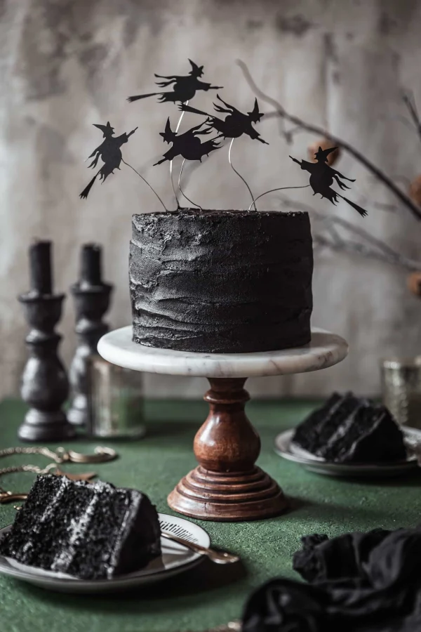 Halloween Black Velvet Cake cover