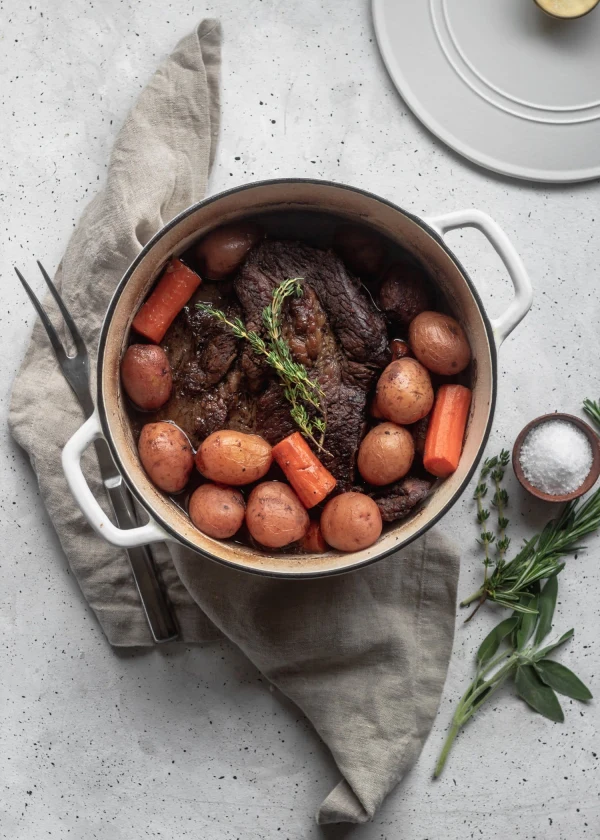 Pot Roast With Red Wine & Shallots (One-Pot) cover
