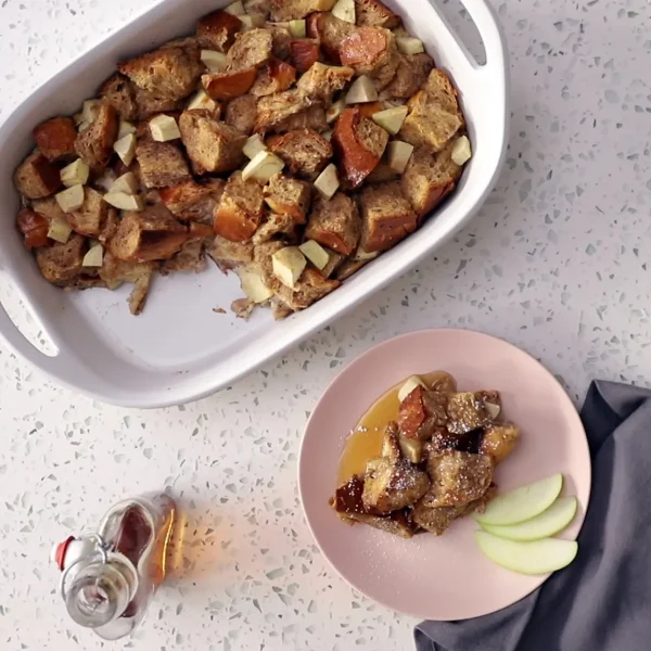 Apple Pie Baked French Toast Casserole cover