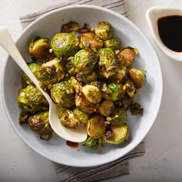 Honey Balsamic Glazed Brussels Sprouts cover