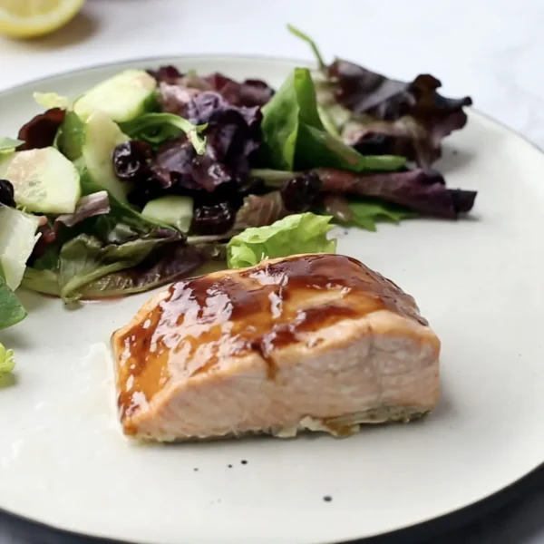 4-Ingredient BBQ Baked Salmon cover