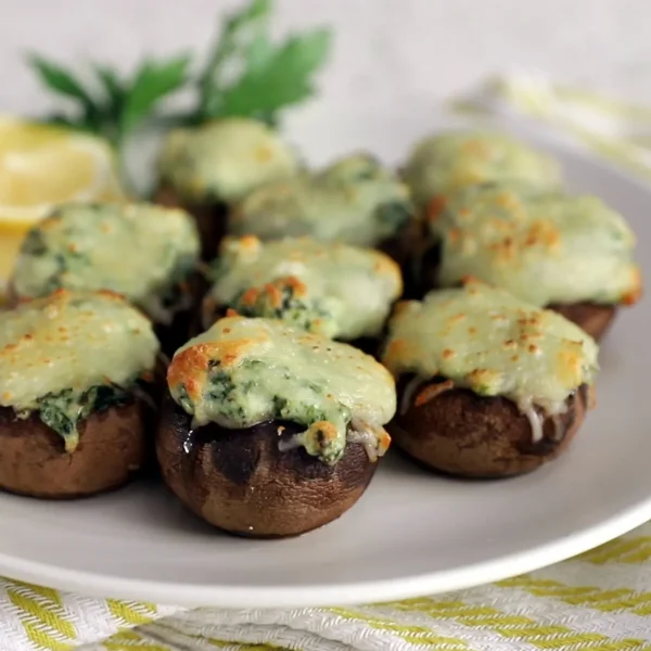 Creamy Spinach Stuffed Mushrooms cover