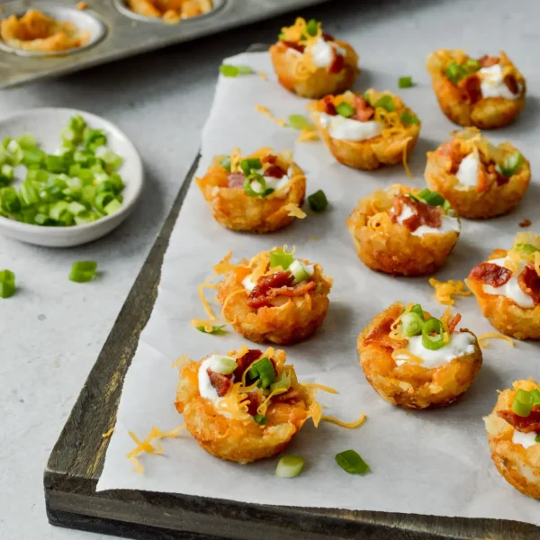 Loaded Tater Tot Cup Appetizers cover