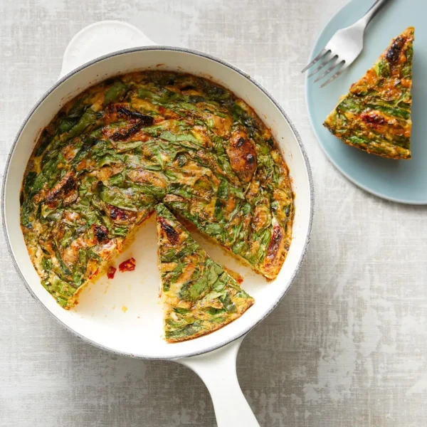 5 Ingredient Sun-Dried Tomato and Spinach Frittata cover