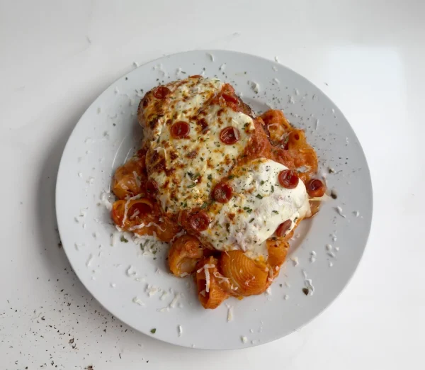 Pepperoni Chicken Parm Pasta Shells cover