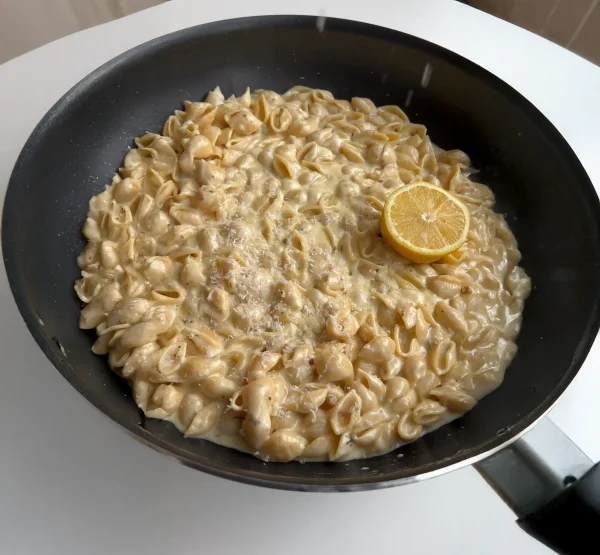 Creamy Lemon Shells Pasta cover
