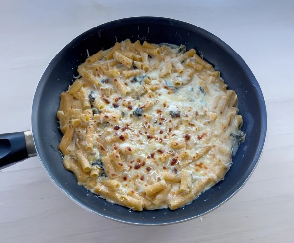 Spinach Artichoke Dip Inspired Pasta cover