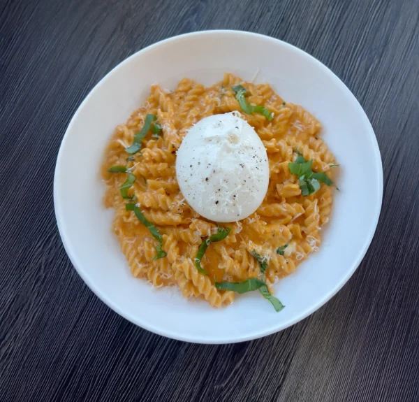 Pumpkin Vodka Burrata Pasta cover