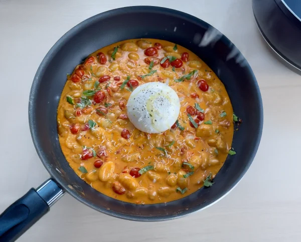 Creamy Tomato Gnocchi with Burrata cover