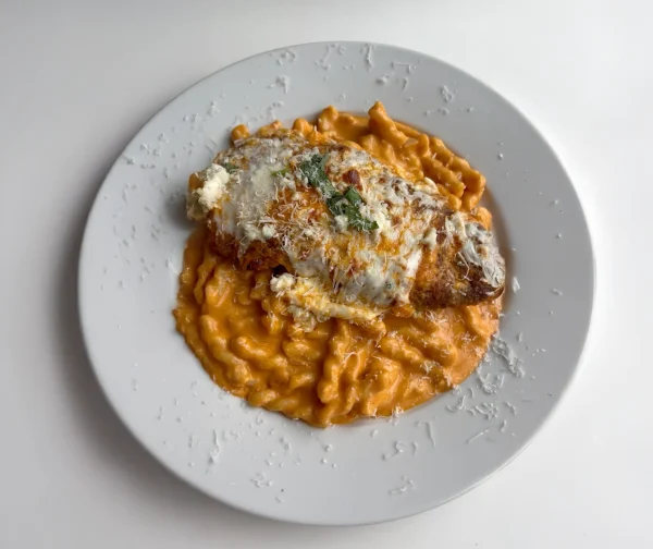 Buffalo Chicken Parm Pasta cover