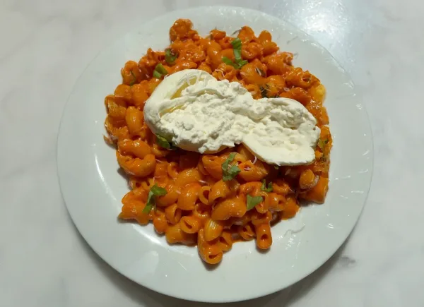 Carbone-Style Spicy Vodka Sauce with Burrata cover